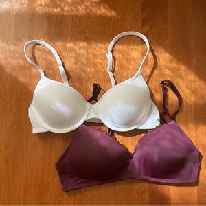 White Purple Bras, 34A